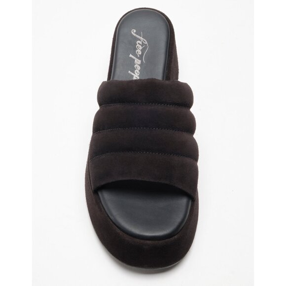 FREE PEOPLE Almost Paradise Platform Sandals / Black - Picture 9 of 12